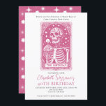 Fungerande 40:e födelsedagen Gothic Tarot Rosa Par Inbjudningar<br><div class="desc">En 40-årsinbjudan i stil på ett tarotkort,  med skelett och födelsedagskalas och ljus,  med fångstfrasen: fyrtio och roligt för evigt,  en tarotsaga av tårta,  kaos och alltid senare. En rolig,  modig,  okulär vibe. Finns i utskrift,  som en digital nedladdning,  eller både och!</div>