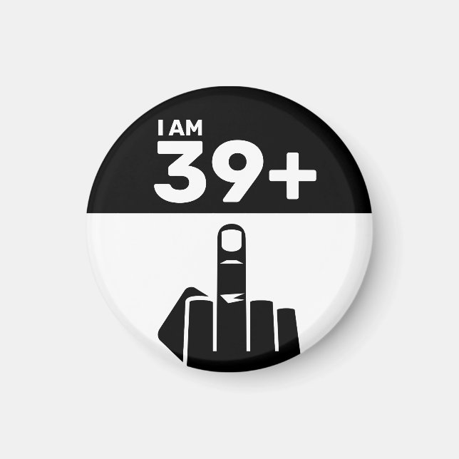 Fungerande 40:e födelsedagsgåva, 39 plus en kontro magnet (Framsidan)