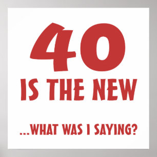 Fungerande 40:e födelsedagsgåvor poster