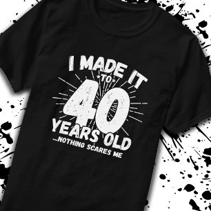 Fungerande 40:e födelsedagsofferten Sarcastic 40-å T Shirt