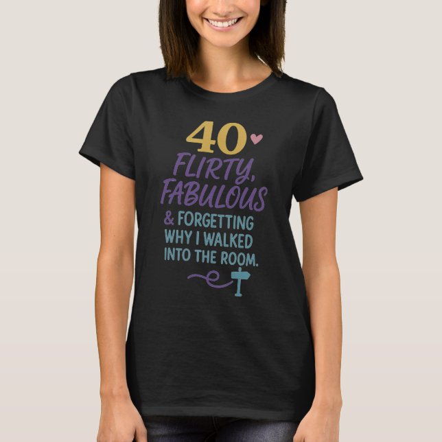 Fungerande 40:e födelsedagstidningen Vänd, Fabulou T Shirt (Framsida)