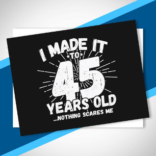 Fungerande 45:e födelsedagsofferten Sarcastic 45-å Vykort