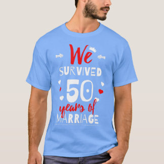 Fungerande 50-årsjubileum i Bröllop för Par T Shirt