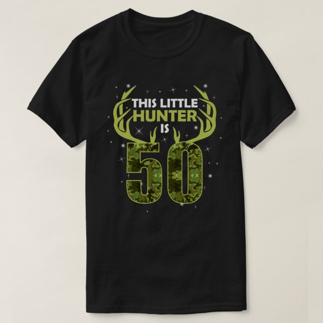 Fungerande 50-dagars femtioårsjubileum Hjort Hunte T Shirt (Design framsida)