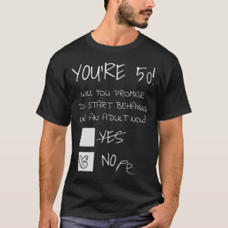 Fungerande 50:e födelsedagsgag Gift Idea 50 år gam T Shirt