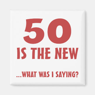 Fungerande 50:e födelsedagsgåvor magnet