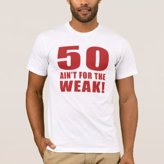 Fungerande 50:e födelsedagsgåvor t-shirt