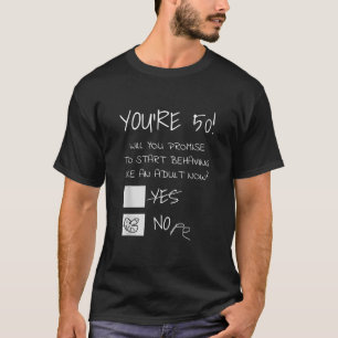 Fungerande 50:e födelsedagstidningen Gag Gift Idea T Shirt