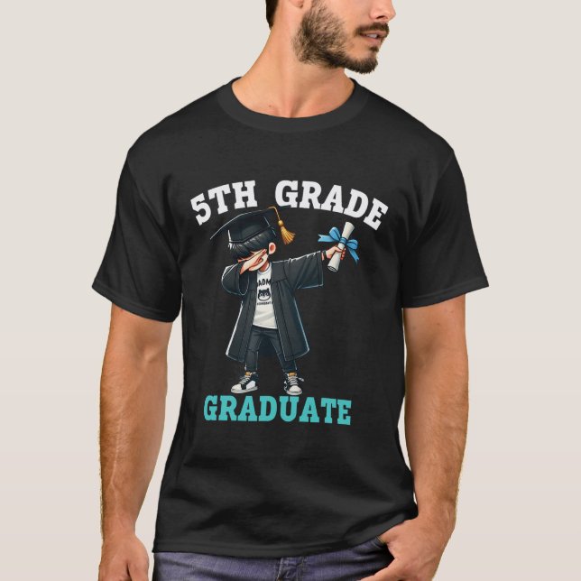 Fungerande 5:e boys Studenten Grad Dabbing Cl of K T Shirt (Framsida)