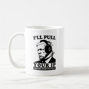 Fungerande AI-spelartrump - djupfake-PM Dra IP Kaffemugg