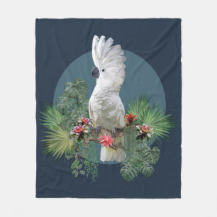 Fungerande Cockatoo Bird Fleecefilt