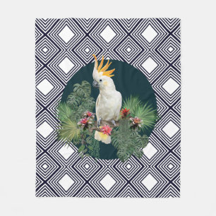 Fungerande Cockatoo Bird Fleecefilt