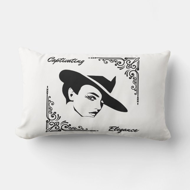 Fungerande elegant modern Pillow Lumbarkudde (Framsida)
