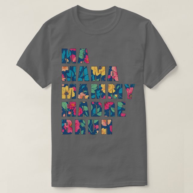 Fungerande färgstark mor-offertdesign t shirt (Design framsida)