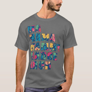 Fungerande färgstark mor-offertdesign t shirt