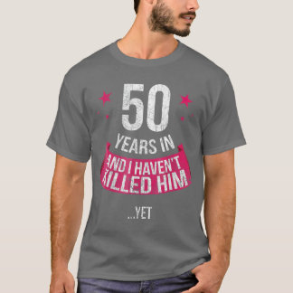 Fungerande femtioårsjubileum i Bröllop under femti T Shirt