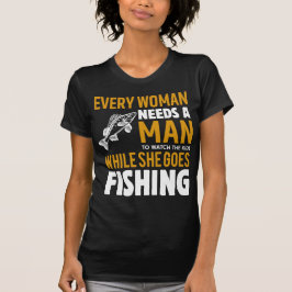 Fungerande fiskekvinna - Fiske i Älskare T Shirt
