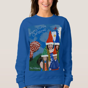Fungerande Gnome-familjfoto Ugly jul-sötare T Shirt