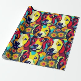 Fungerande hundar färglöst hundar pet vibes Svälla Presentpapper