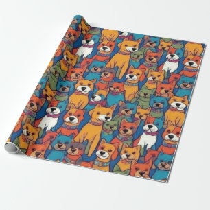 Fungerande hundar färglöst hundar pet vibes Svälla Presentpapper