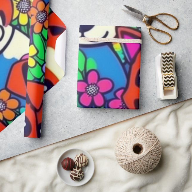 Fungerande hundar färglöst hundar pet vibes Svälla Presentpapper (Hantverk)