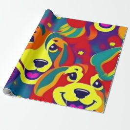 Fungerande hundar färglöst hundar pet vibes Svälla Presentpapper