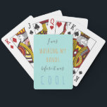 Fungerande modern skripttypgraficitatfamilj casinokort<br><div class="desc">Det moderna manuset "Jag tvättade mitt händer innan det var coola",  mint grönt,  orange och blåa kort för att spela upp trendig i karantän i humor.              Du kan ändra texten med ditt eget!</div>
