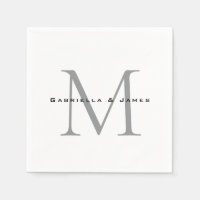 Fungerande Monogrammed Black White Grått Calligrap