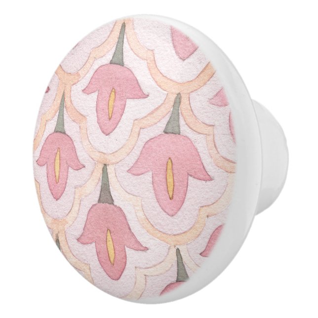 Fungerande mönster av blommigt Söt rosa Knopp (Höger)