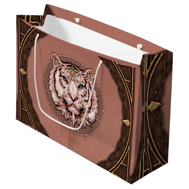 Fungerande och konstnärlig bild av en tiger (Framsidan Vinklad)