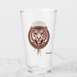 Fungerande och konstnärlig bild av en tiger glaskopp