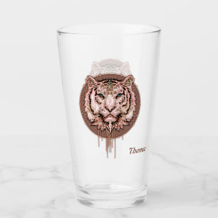Fungerande och konstnärlig bild av en tiger glaskopp