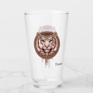 Fungerande och konstnärlig bild av en tiger glaskopp