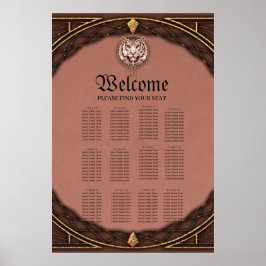 Fungerande och konstnärlig bild av en tiger poster