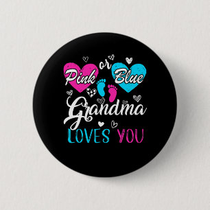 Fungerande Rosa eller Blue Grandma Kärlek Du Baby  Knapp