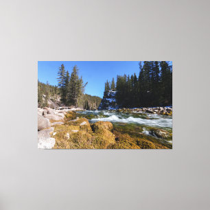 Fungerande skönhet i floden Athabasca Canvastryck