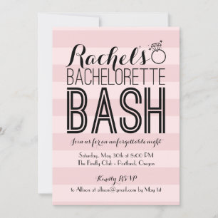 Fungerande slag Bachelorette Party Inbjudningar