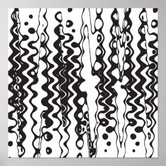 Fungerande &svartvitt poster