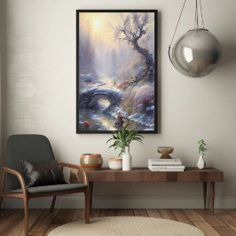 Fungerande vinter Wonderland Ligcape Art Poster
