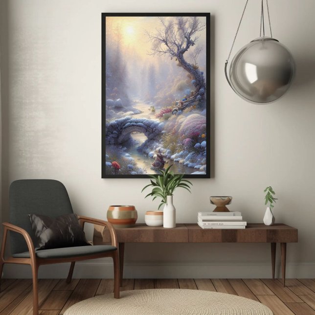Fungerande vinter Wonderland Ligcape Art Poster (Skapare uppladdad)
