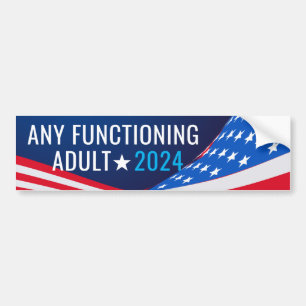 Fungerande Vuxen 2024 Kampanj Bildekal