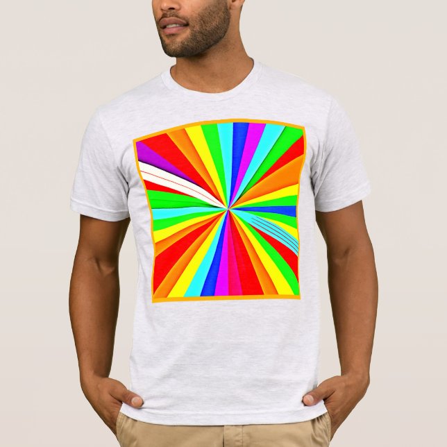 Fungerar brant Hues Colorful Mönster T Shirt (Framsida)