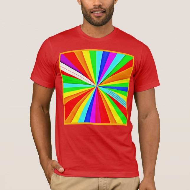 Fungerar brant Hues Colorful Mönster T Shirt (Framsida)