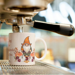 Fungerar i Gnomebody men du Mysiga hösten Gnome Mugg