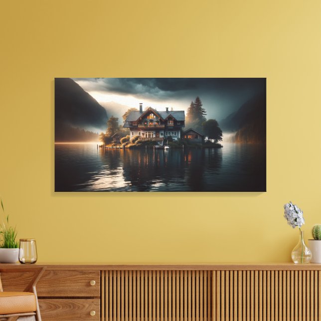 Fungerar magiskt på mörk OCH ljusa bakgrunder Canvastryck (Insitu (Vardagsrum))