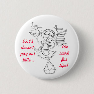 "Fungerar vi för spetsar!", serveren klämmer fast Knapp