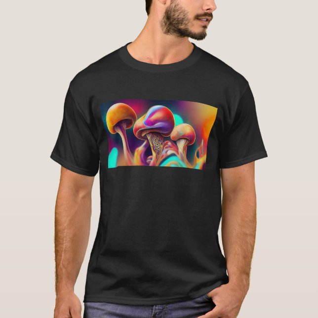 Fungi Colorful Mycology Mushroom Dream Abstrakt My T Shirt (Framsida)