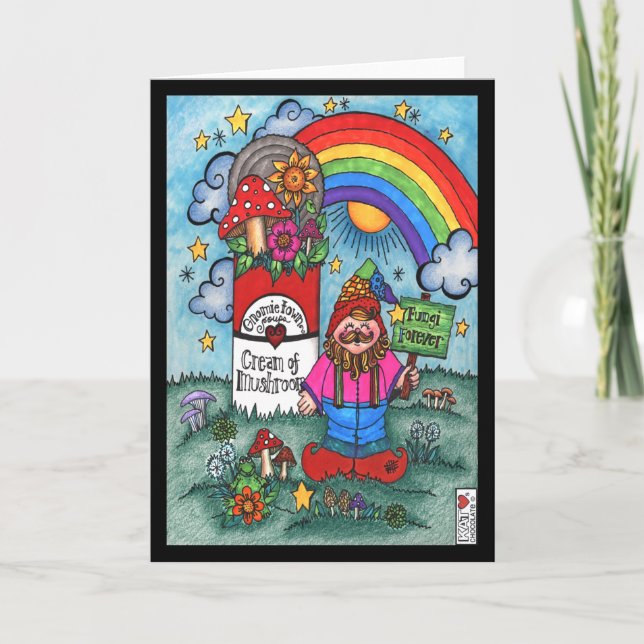 Fungi Forever Gnomie Card Kort (Framsida)