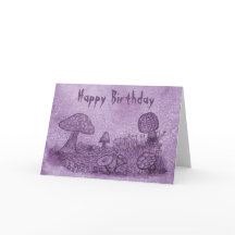 Fungi Meadow Birthday Card