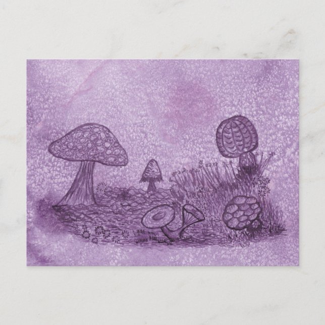 Fungi Meadow Postcard Vykort (Framsida)
